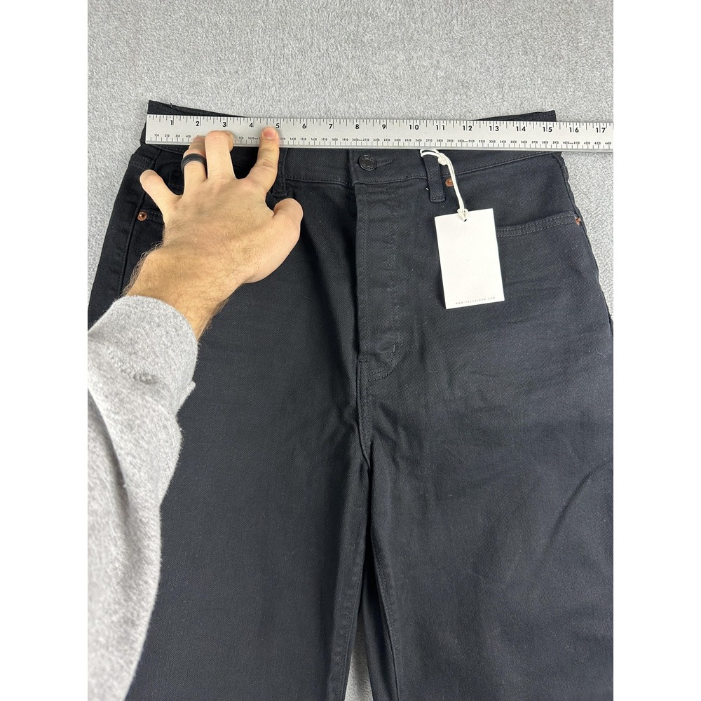 Cello Super High Rise Dad Jeans Juniors 11 Black Straight Leg Stretch Denim NWT - Picture 5 of 11